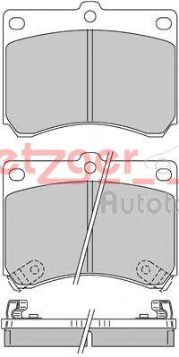 METZGER 1170661 Комплект тормозных колодок, дисковый тормоз