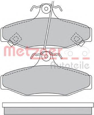 METZGER 1170662 Комплект тормозных колодок, дисковый тормоз