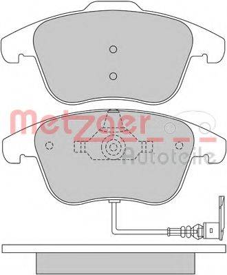 METZGER 1170289 Комплект тормозных колодок, дисковый тормоз