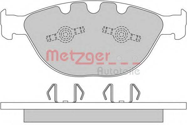 METZGER 1170380 Комплект тормозных колодок, дисковый тормоз