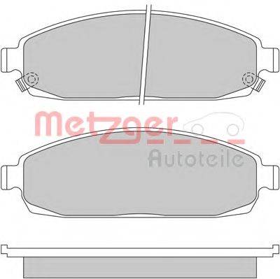 METZGER 1170423 Комплект тормозных колодок, дисковый тормоз