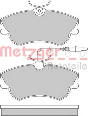 METZGER 1170456 Комплект тормозных колодок, дисковый тормоз