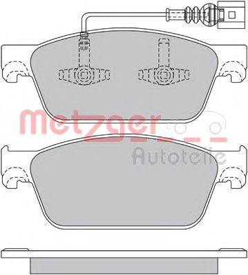 METZGER 1170484 Комплект тормозных колодок, дисковый тормоз