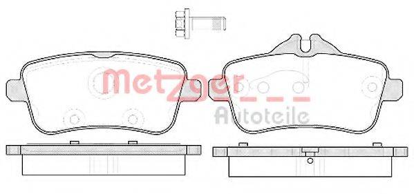 METZGER 1170786 Комплект тормозных колодок, дисковый тормоз