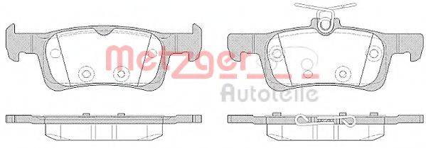 METZGER 1170799 Комплект тормозных колодок, дисковый тормоз