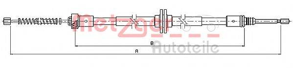 METZGER 109339 Трос, стояночная тормозная система