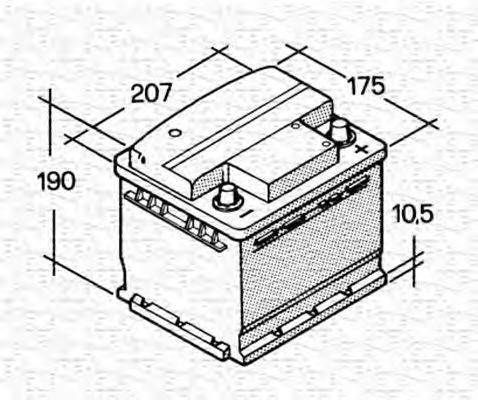 MAGNETI MARELLI 067143610003 Стартерная аккумуляторная батарея; Стартерная аккумуляторная батарея
