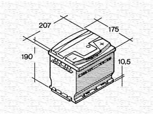 MAGNETI MARELLI 067143640003 Стартерная аккумуляторная батарея; Стартерная аккумуляторная батарея