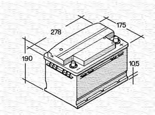 MAGNETI MARELLI 067147610003 Стартерная аккумуляторная батарея