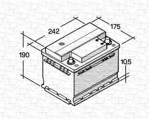 MAGNETI MARELLI 067143813003 Стартерная аккумуляторная батарея; Стартерная аккумуляторная батарея