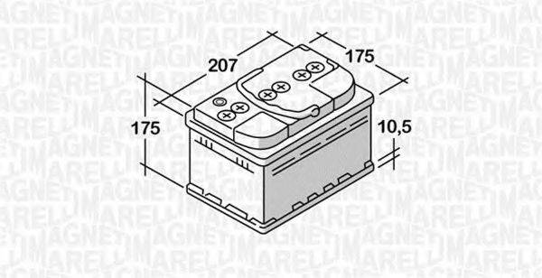 MAGNETI MARELLI 068044042030 Стартерная аккумуляторная батарея