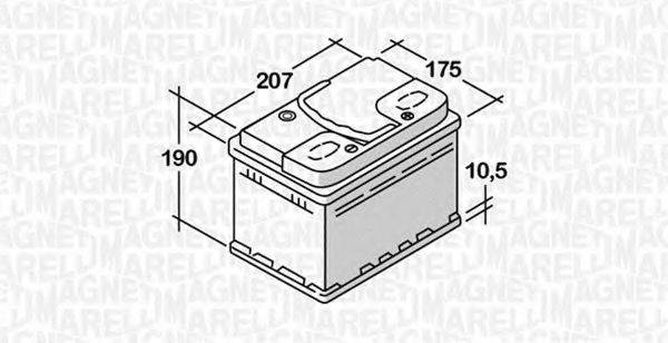 MAGNETI MARELLI 068050045010 Стартерная аккумуляторная батарея; Стартерная аккумуляторная батарея