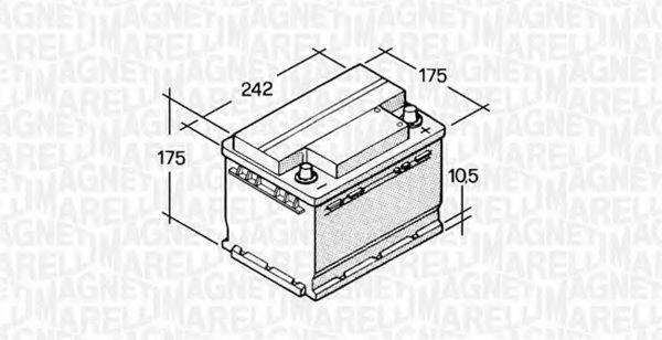 MAGNETI MARELLI 067129000003 Стартерная аккумуляторная батарея