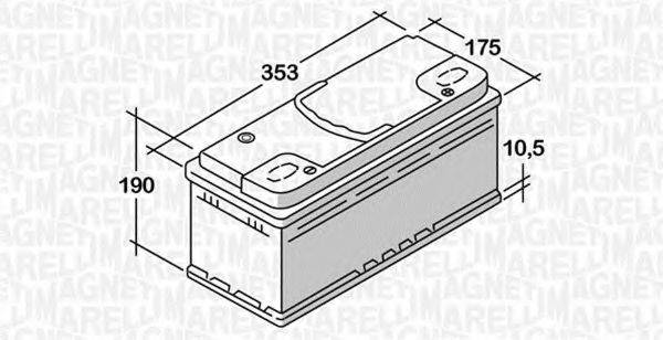 MAGNETI MARELLI 068092076010 Стартерная аккумуляторная батарея