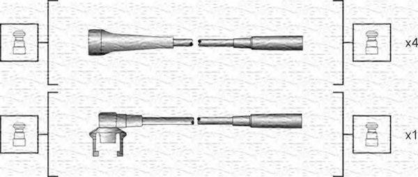 MAGNETI MARELLI 941318111145 Комплект проводов зажигания