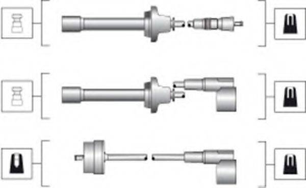 MAGNETI MARELLI 941045250512 Комплект проводов зажигания