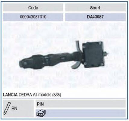 MAGNETI MARELLI 000043087010 Выключатель на колонке рулевого управления