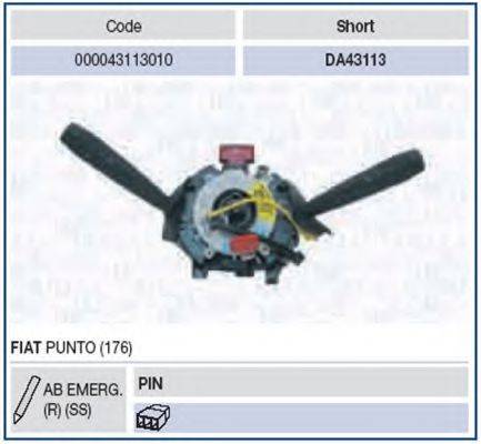 MAGNETI MARELLI 000043113010 Выключатель на колонке рулевого управления