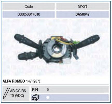 MAGNETI MARELLI 000050047010 Выключатель на колонке рулевого управления