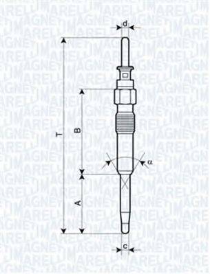 MAGNETI MARELLI 062900039304 Свеча накаливания