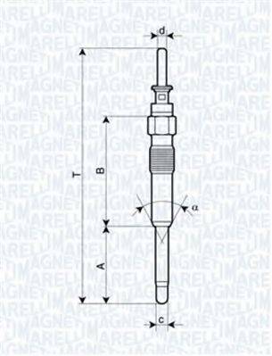 MAGNETI MARELLI 062900023304 Свеча накаливания