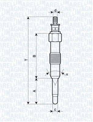 MAGNETI MARELLI 062581201304 Свеча накаливания