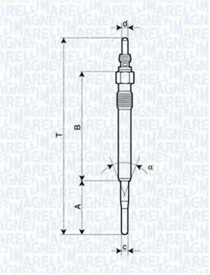 MAGNETI MARELLI 062900058304 Свеча накаливания