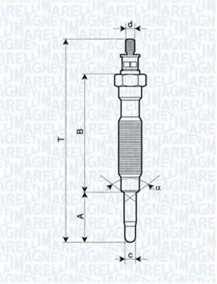 MAGNETI MARELLI 062900072304 Свеча накаливания