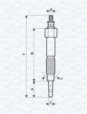 MAGNETI MARELLI 062900093304 Свеча накаливания