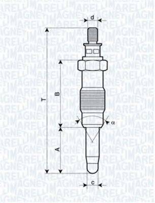 MAGNETI MARELLI 062583003304 Свеча накаливания