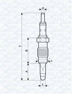 MAGNETI MARELLI 062900011304 Свеча накаливания