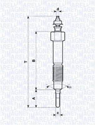 MAGNETI MARELLI 062900044304 Свеча накаливания