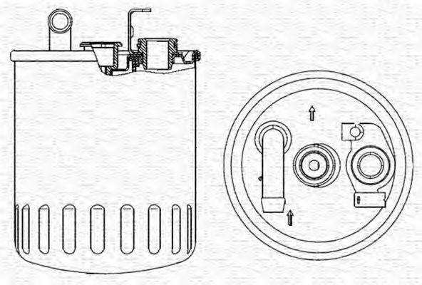 MAGNETI MARELLI 213908509000 Топливный фильтр