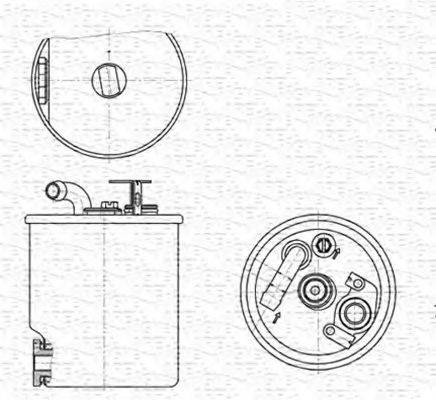 MAGNETI MARELLI 213908531000 Топливный фильтр