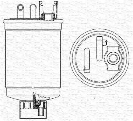 MAGNETI MARELLI 213908543000 Топливный фильтр