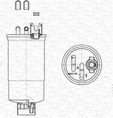 MAGNETI MARELLI 213908548000 Топливный фильтр