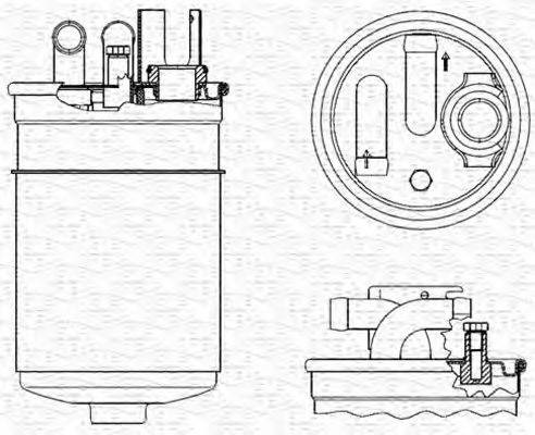 MAGNETI MARELLI 213908549000 Топливный фильтр