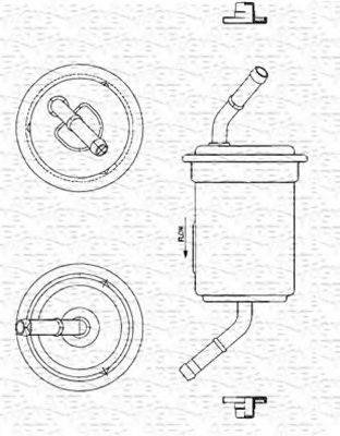 MAGNETI MARELLI 213908907800 Топливный фильтр