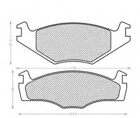 MAGNETI MARELLI 430216170009 Комплект тормозных колодок, дисковый тормоз