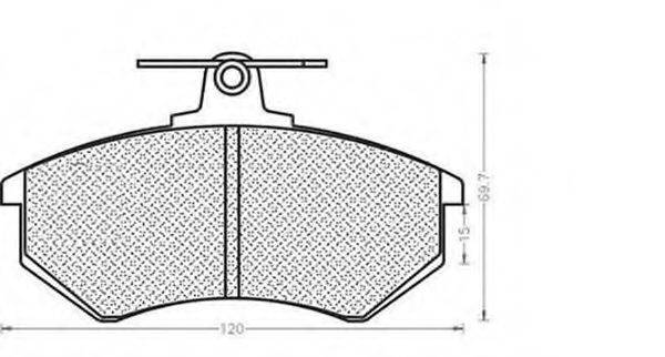 MAGNETI MARELLI 430216170196 Комплект тормозных колодок, дисковый тормоз