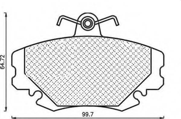 MAGNETI MARELLI 430216171081 Комплект тормозных колодок, дисковый тормоз