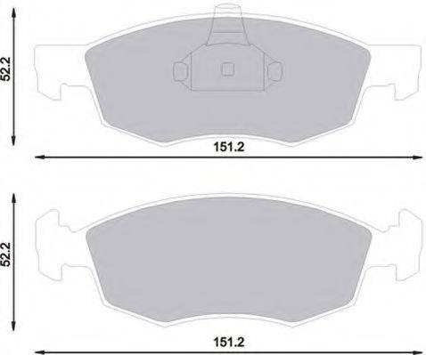 MAGNETI MARELLI 430216171186 Комплект тормозных колодок, дисковый тормоз