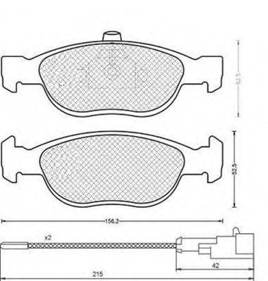 MAGNETI MARELLI 430216171198 Комплект тормозных колодок, дисковый тормоз