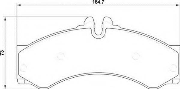 MAGNETI MARELLI 363700034068 Комплект тормозных колодок, дисковый тормоз