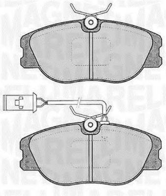 MAGNETI MARELLI 363916060117 Комплект тормозных колодок, дисковый тормоз