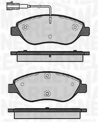 MAGNETI MARELLI 363916060124 Комплект тормозных колодок, дисковый тормоз