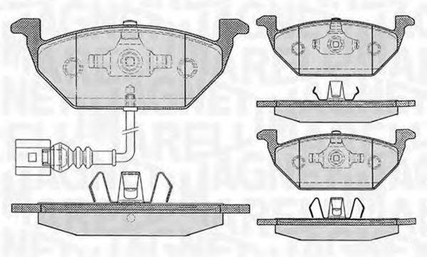 MAGNETI MARELLI 363916060132 Комплект тормозных колодок, дисковый тормоз