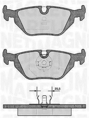 MAGNETI MARELLI 363916060154 Комплект тормозных колодок, дисковый тормоз