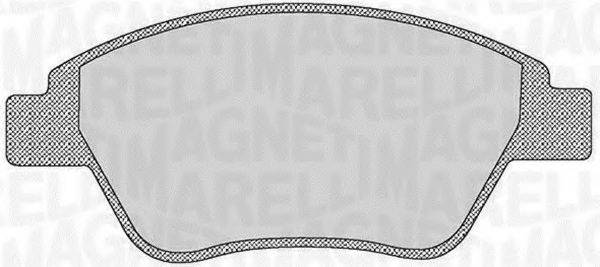 MAGNETI MARELLI 363916060176 Комплект тормозных колодок, дисковый тормоз