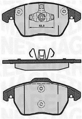 MAGNETI MARELLI 363916060178 Комплект тормозных колодок, дисковый тормоз